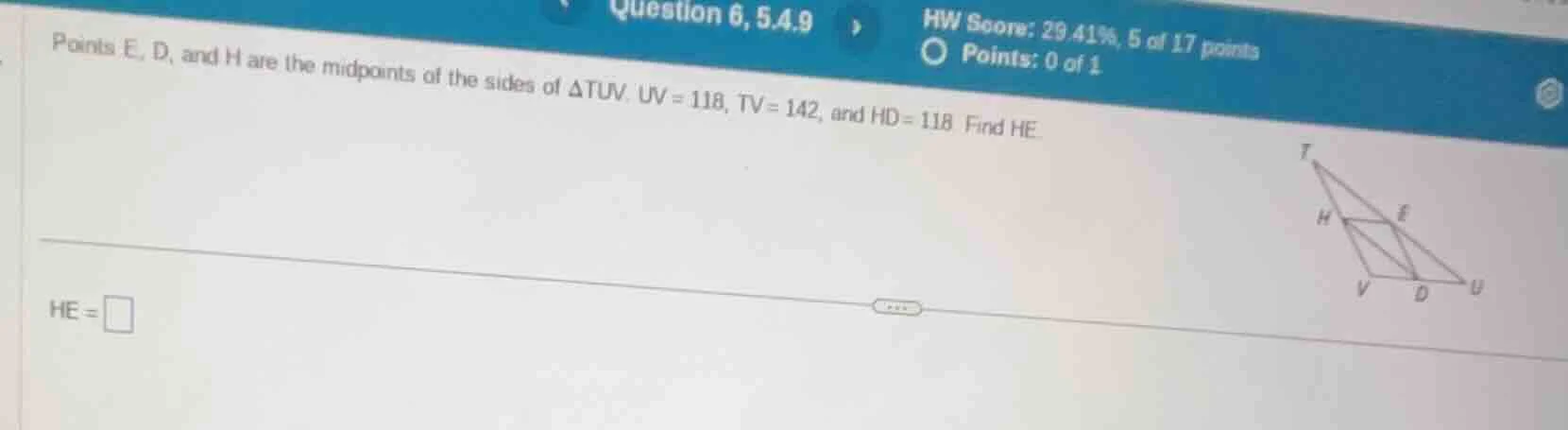 question 6, 5.4.9 hw score: 29.41%, 5 of 17 points points: 0 of 1 point…