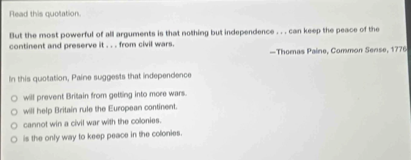 read this quotation. but the most powerful of all arguments is that not…