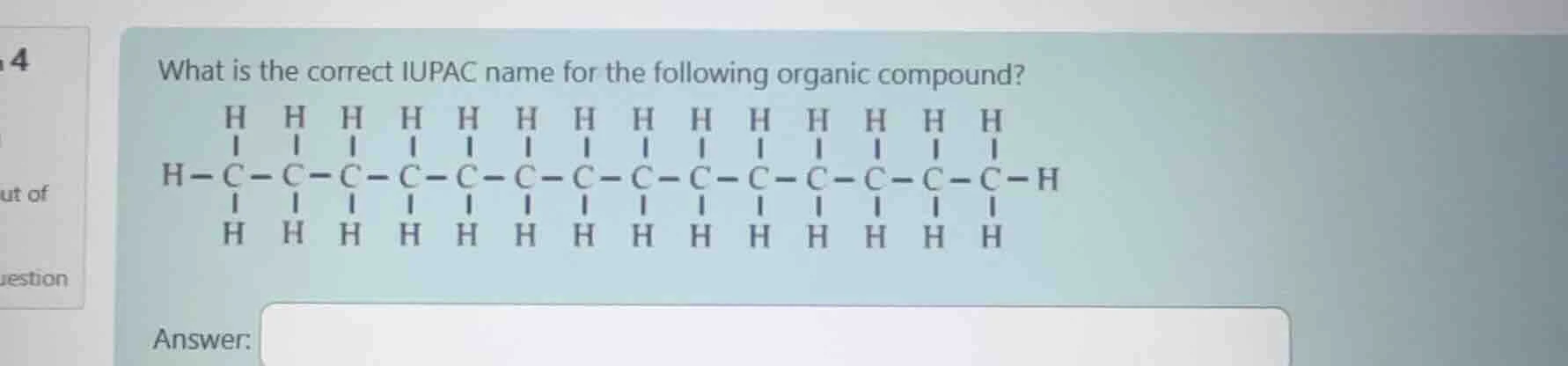 what is the correct iupac name for the following organic compound? answ…