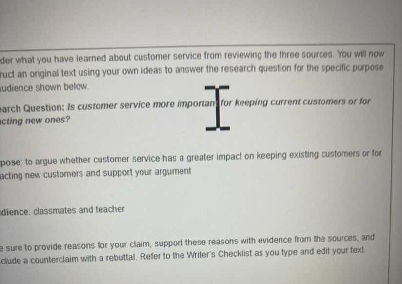 consider what you have learned about customer service from reviewing th…