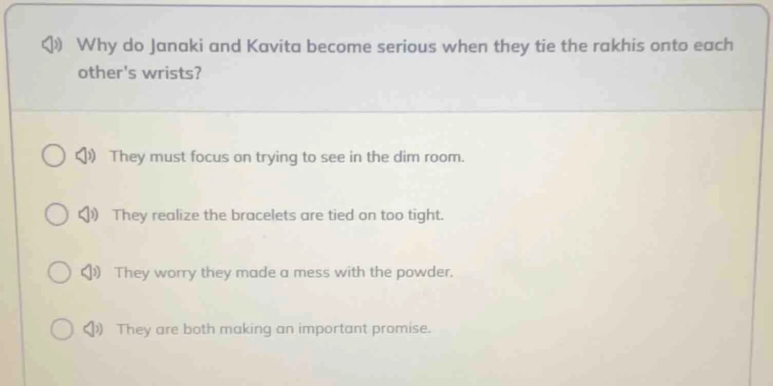 why do janaki and kavita become serious when they tie the rakhis onto e…