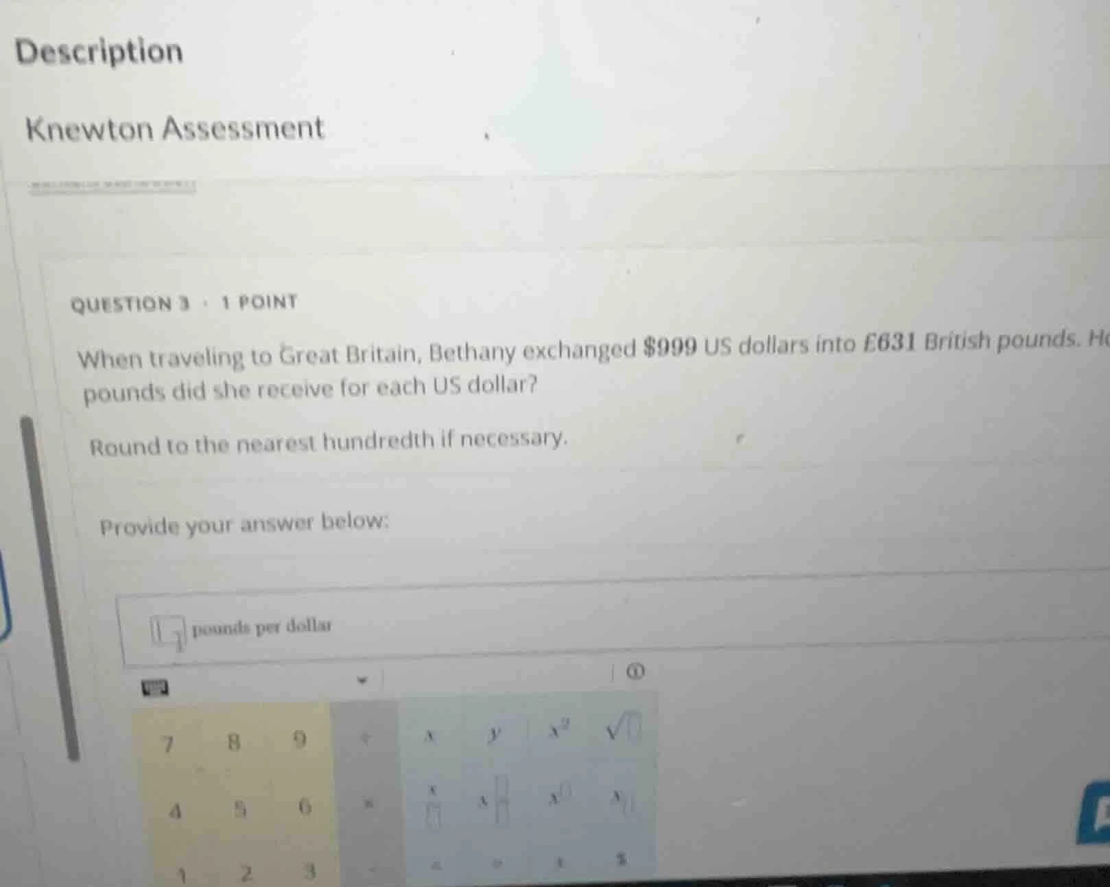 description knewton assessment question 3 · 1 point when traveling to g…