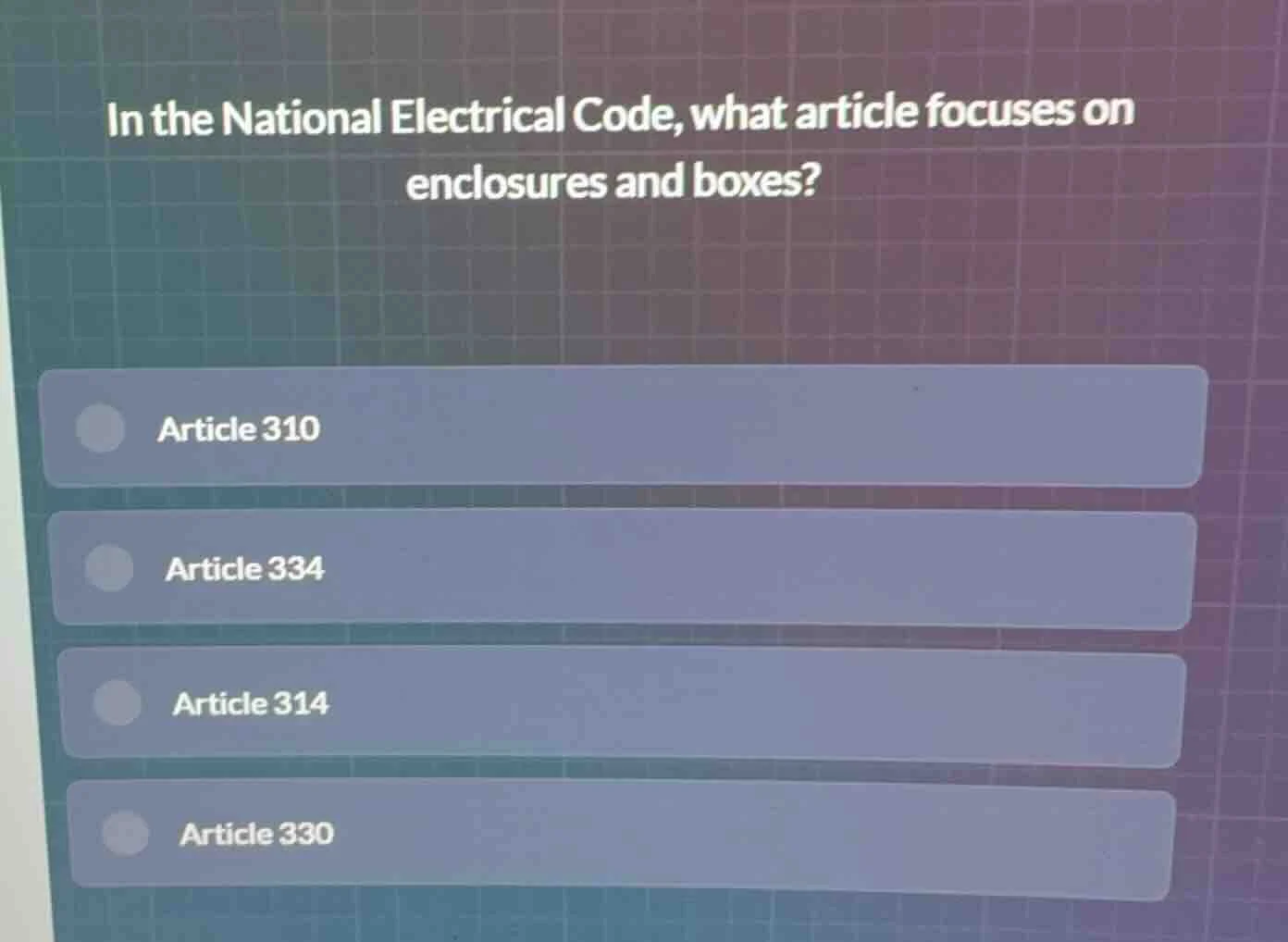 in the national electrical code, what article focuses on enclosures and…