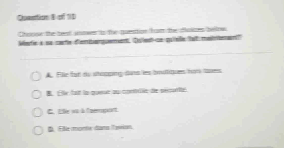 question 8 of 10 choose the best answer to the question from the choice…