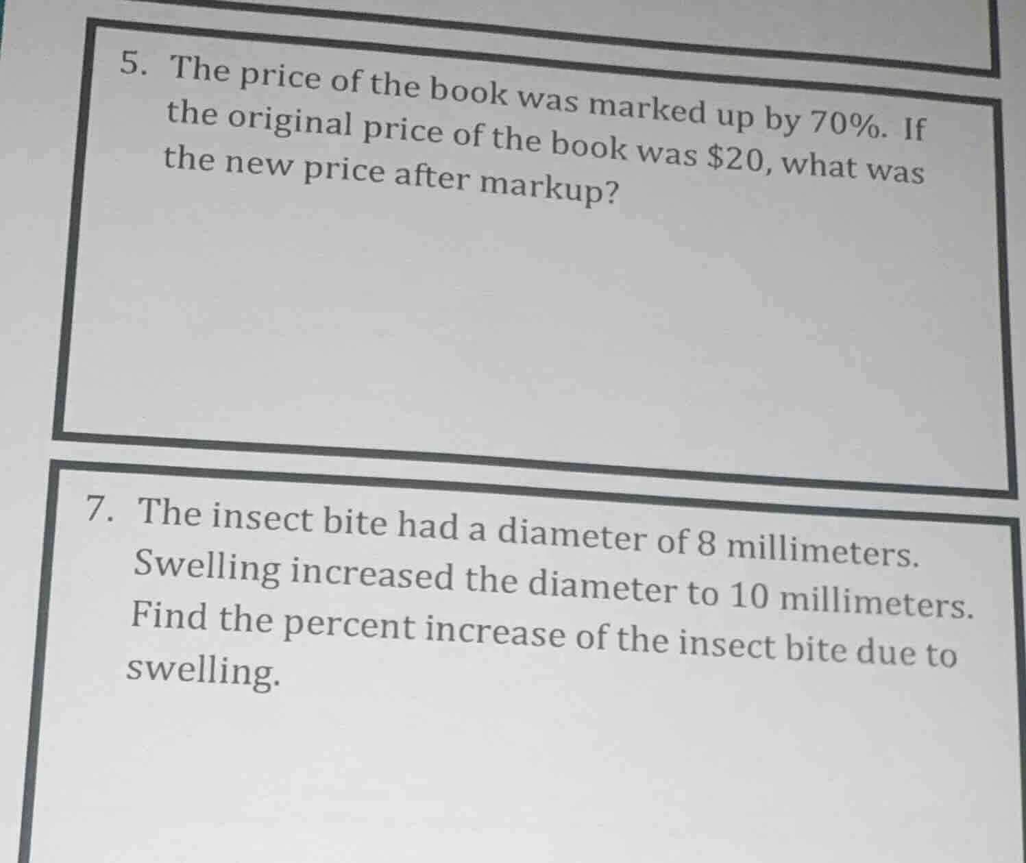 5. the price of the book was marked up by 70%. if the original price of…