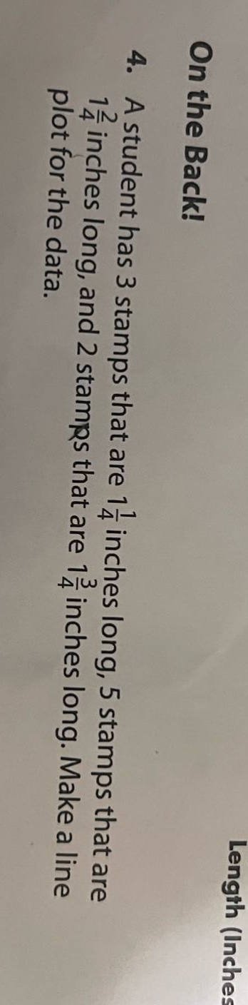 on the back! 4. a student has 3 stamps that are $1\\frac{1}{4}$ inches …