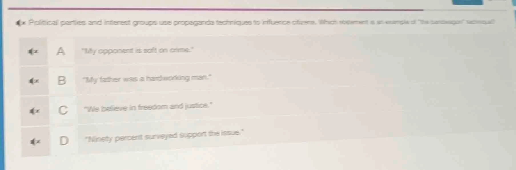 political parties and interest groups use propaganda techniques to infl…