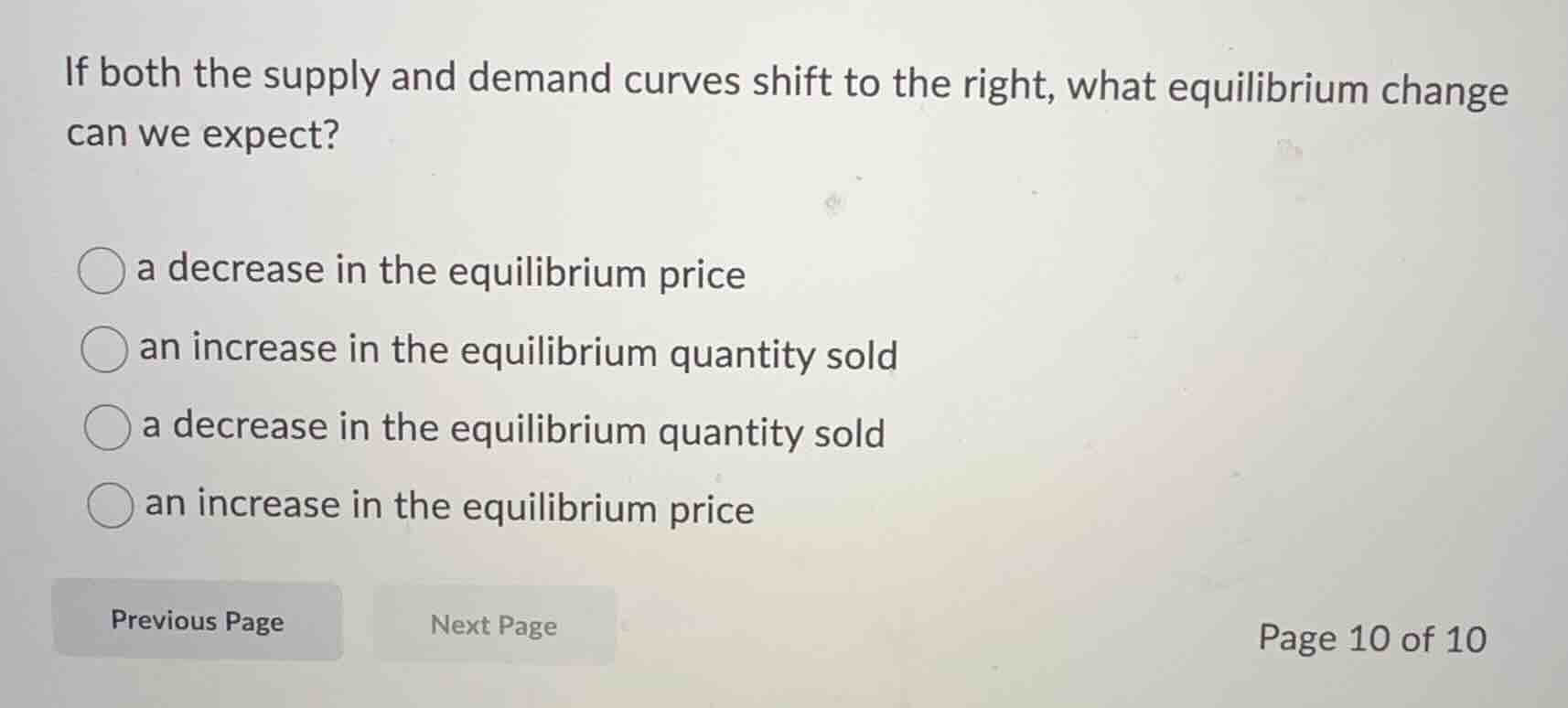 if both the supply and demand curves shift to the right, what equilibri…