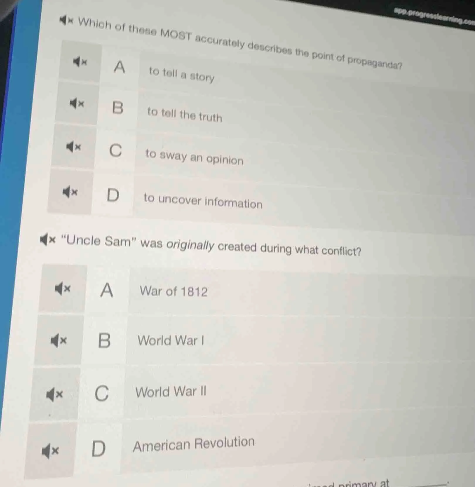 which of these most accurately describes the point of propaganda? a to …