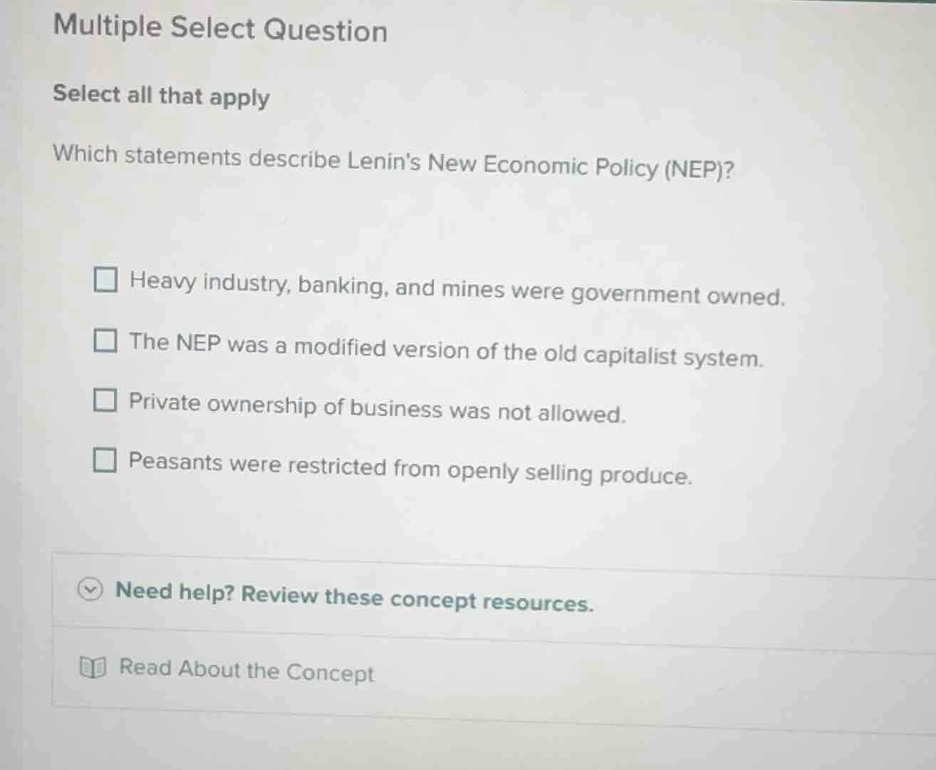 multiple select question select all that apply which statements describ…