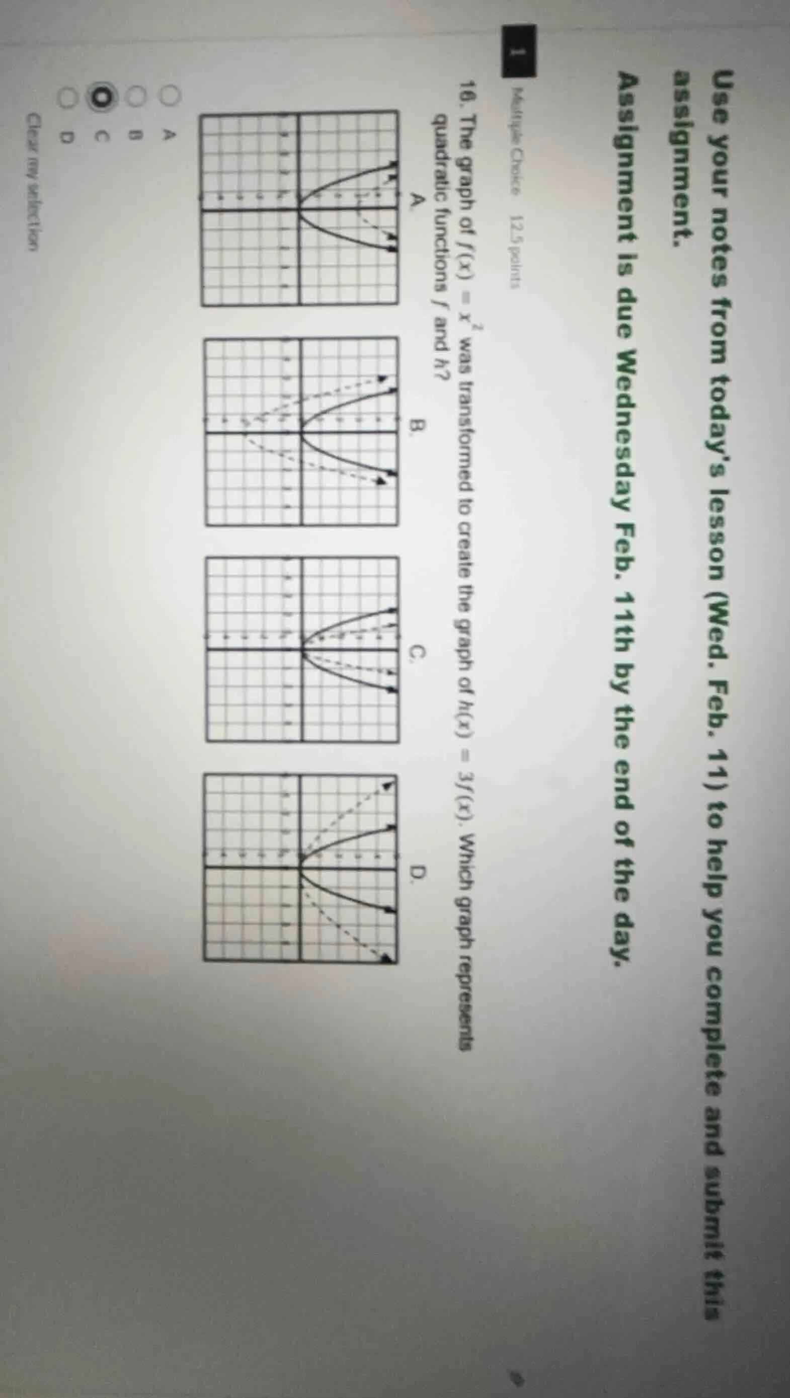 use your notes from todays lesson (wed. feb. 11) to help you complete a…