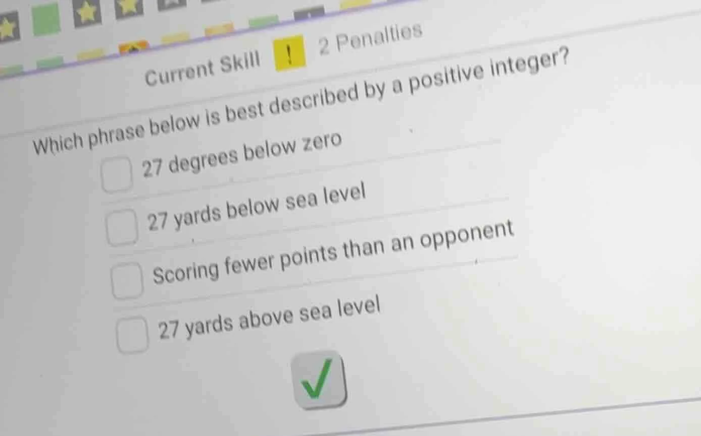 current skill ! 2 penalties which phrase below is best described by a p…