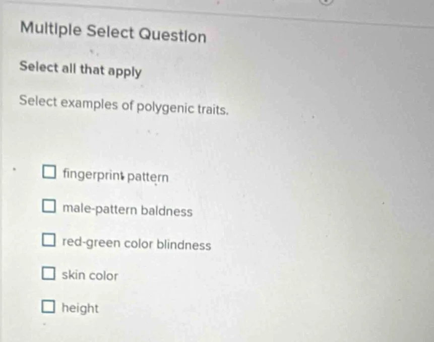 multiple select question select all that apply select examples of polyg…