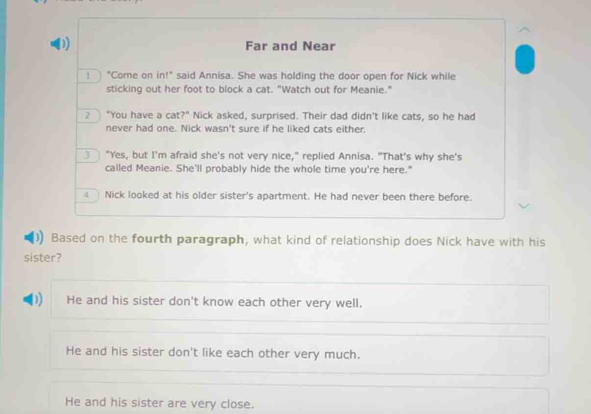 far and near 1 \come on in!\ said annisa. she was holding the door open…