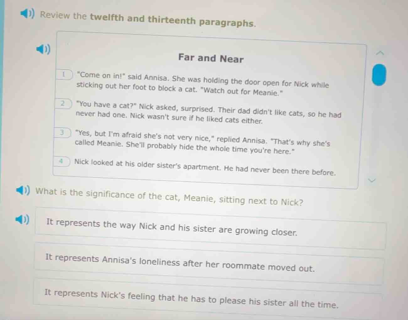 review the twelfth and thirteenth paragraphs. far and near 1. \come on …