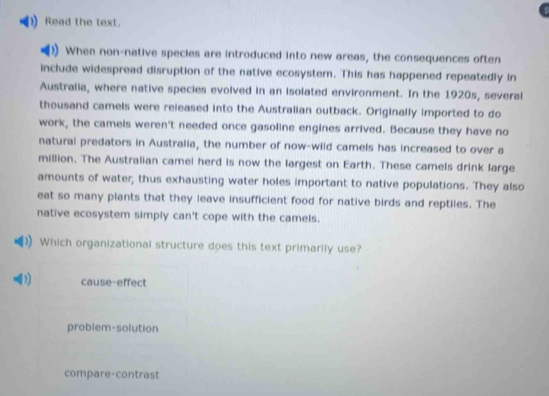 1) read the text. 2) when non-native species are introduced into new ar…