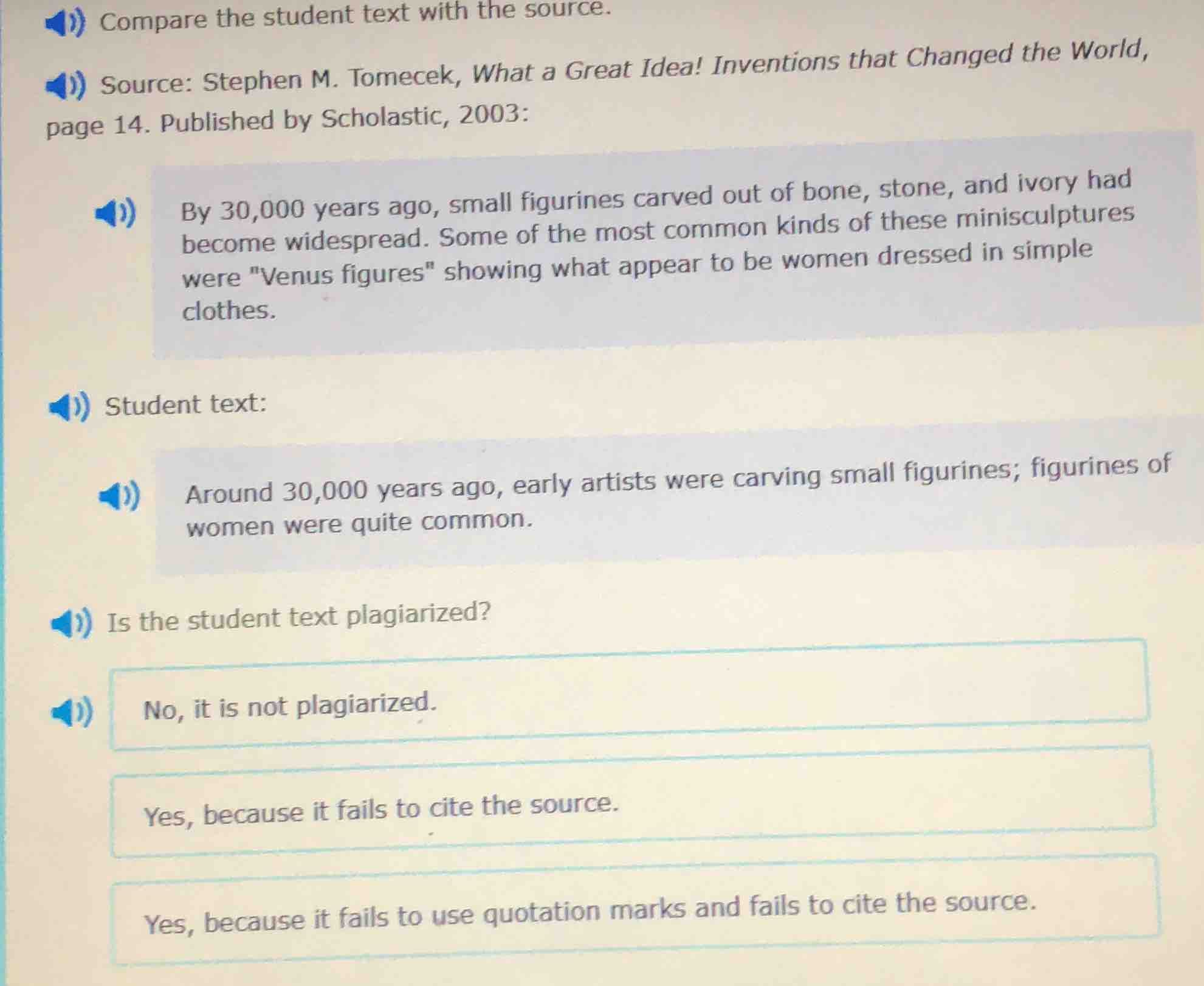 compare the student text with the source. source: stephen m. tomecek, w…