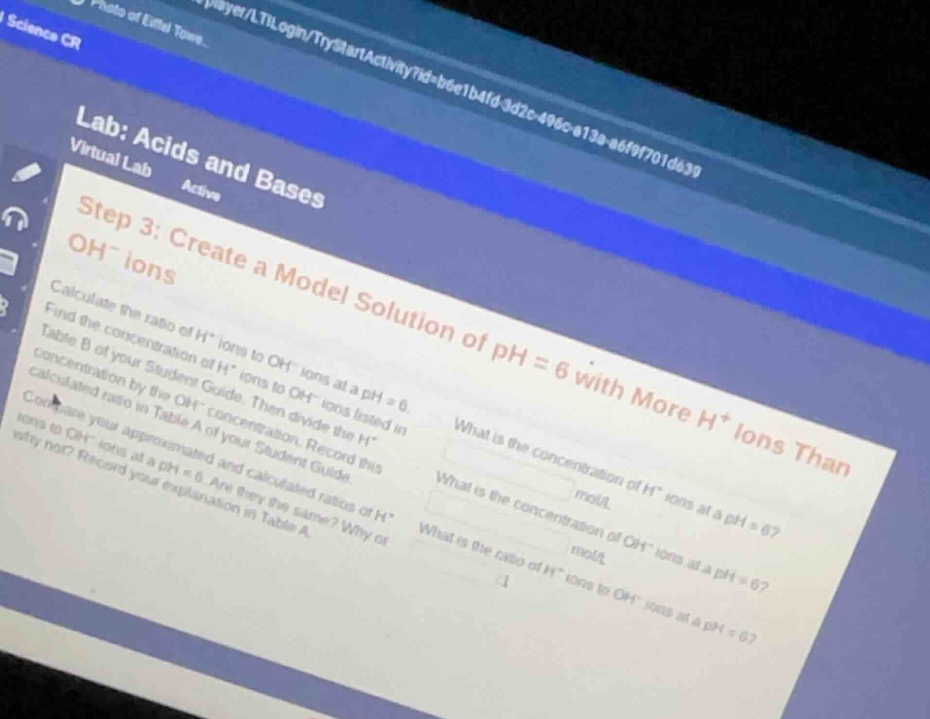 science cr lab: acids and bases virtual lab active step 3: create a mod…