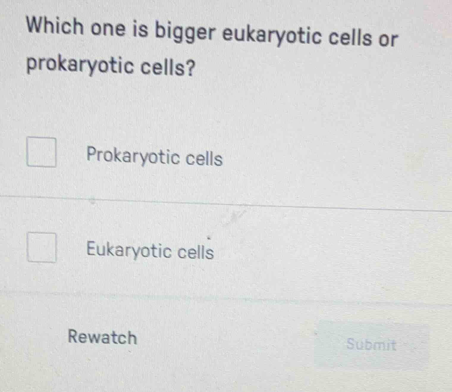 which one is bigger eukaryotic cells or prokaryotic cells? prokaryotic …