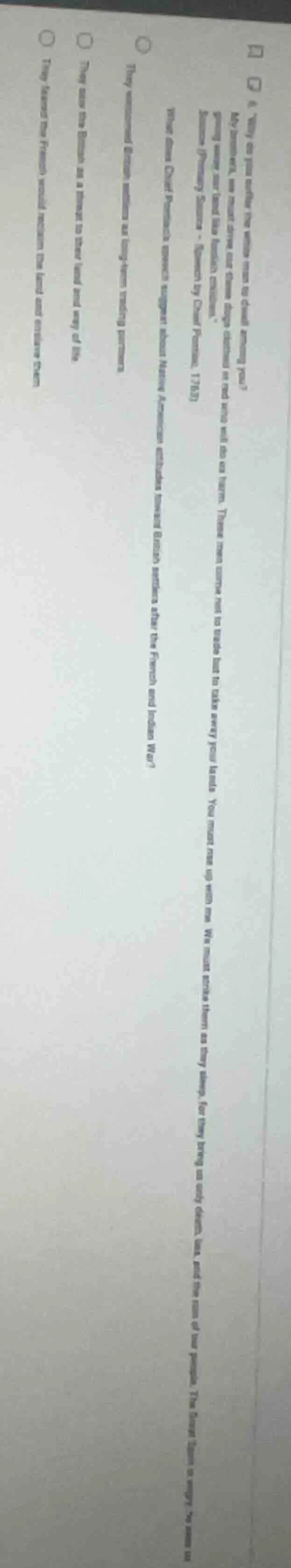 4. \why do you suffer the white men to dwell among you? my brothers, we…