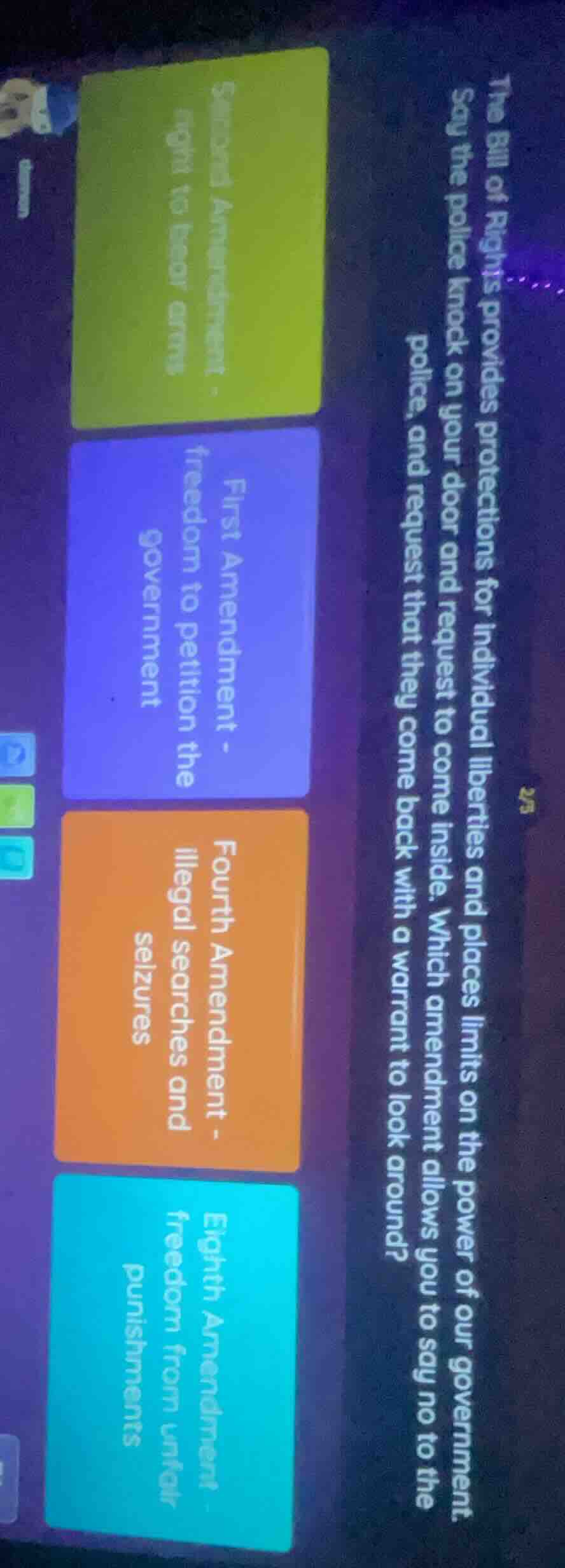 2/5 the bill of rights provides protections for individual liberties an…
