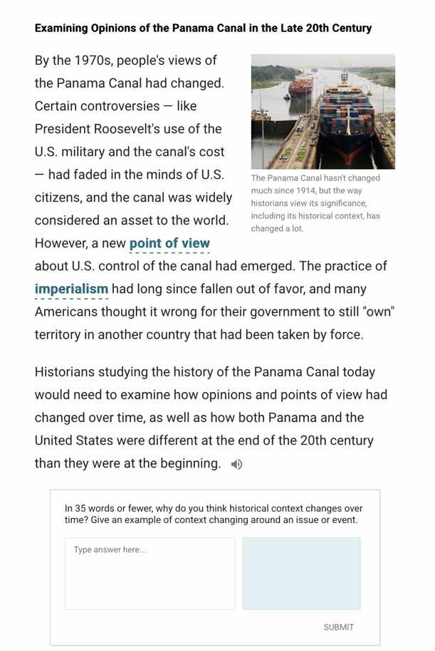 examining opinions of the panama canal in the late 20th century by the …