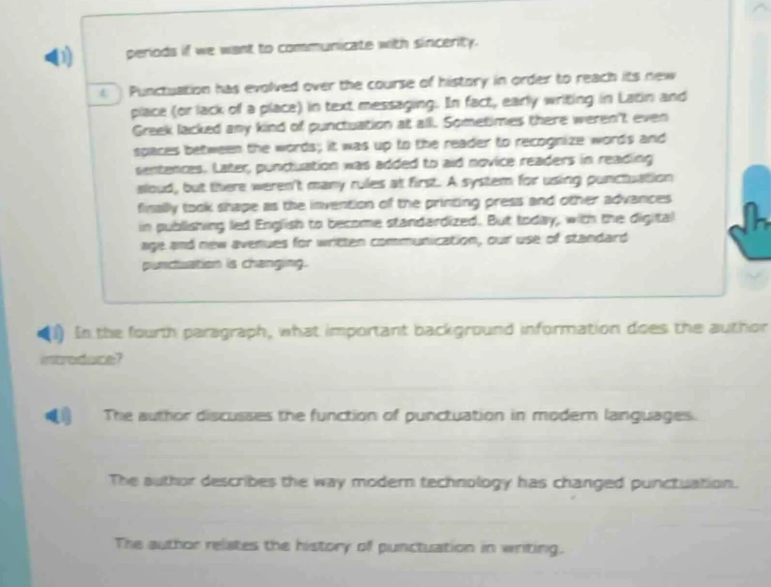 periods if we want to communicate with sincerity. punctuation has evolv…
