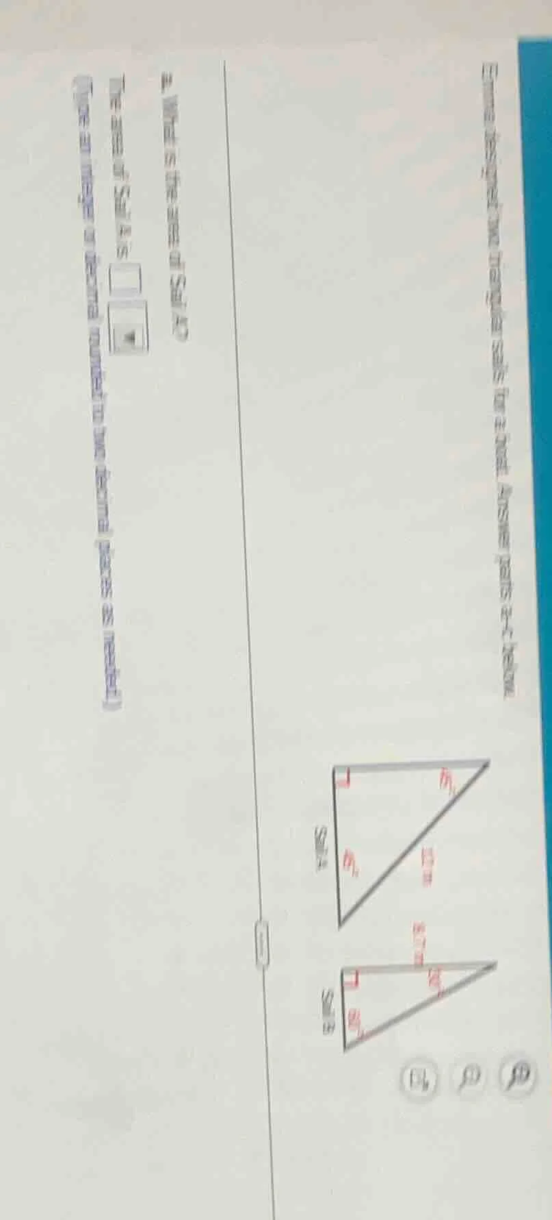 emma designed two triangular sails for a boat. answer parts a-c below. …