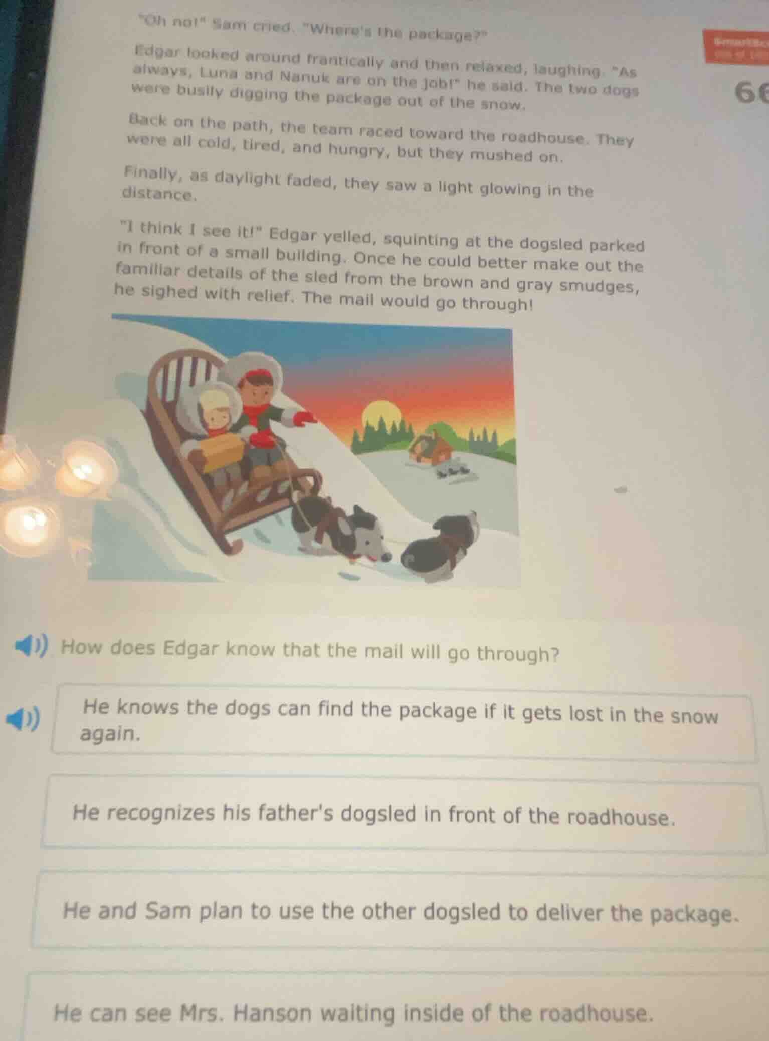 \oh no!\ sam cried. \wheres the package?\edgar looked around franticall…