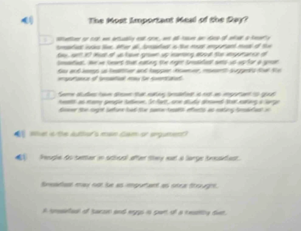 the most important meal of the day?whether or not we actually eat one, …