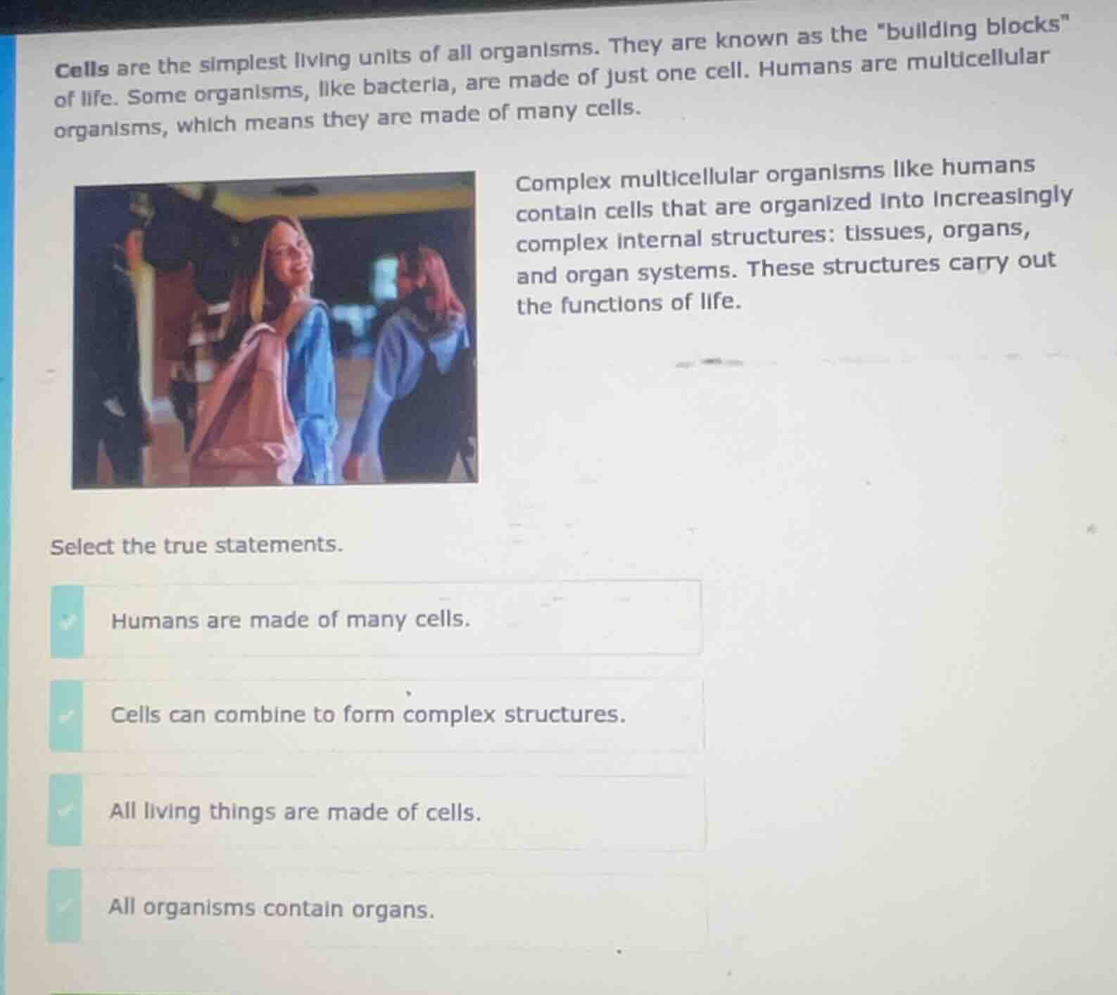 cells are the simplest living units of all organisms. they are known as…