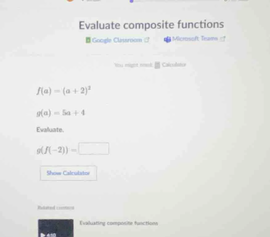 evaluate composite functions google classroom microsoft teams you might…