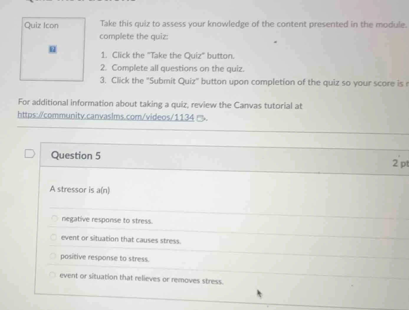take this quiz to assess your knowledge of the content presented in the…