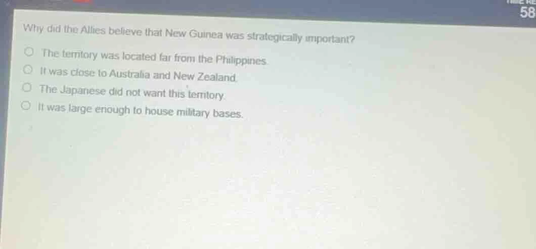 why did the allies believe that new guinea was strategically important?…