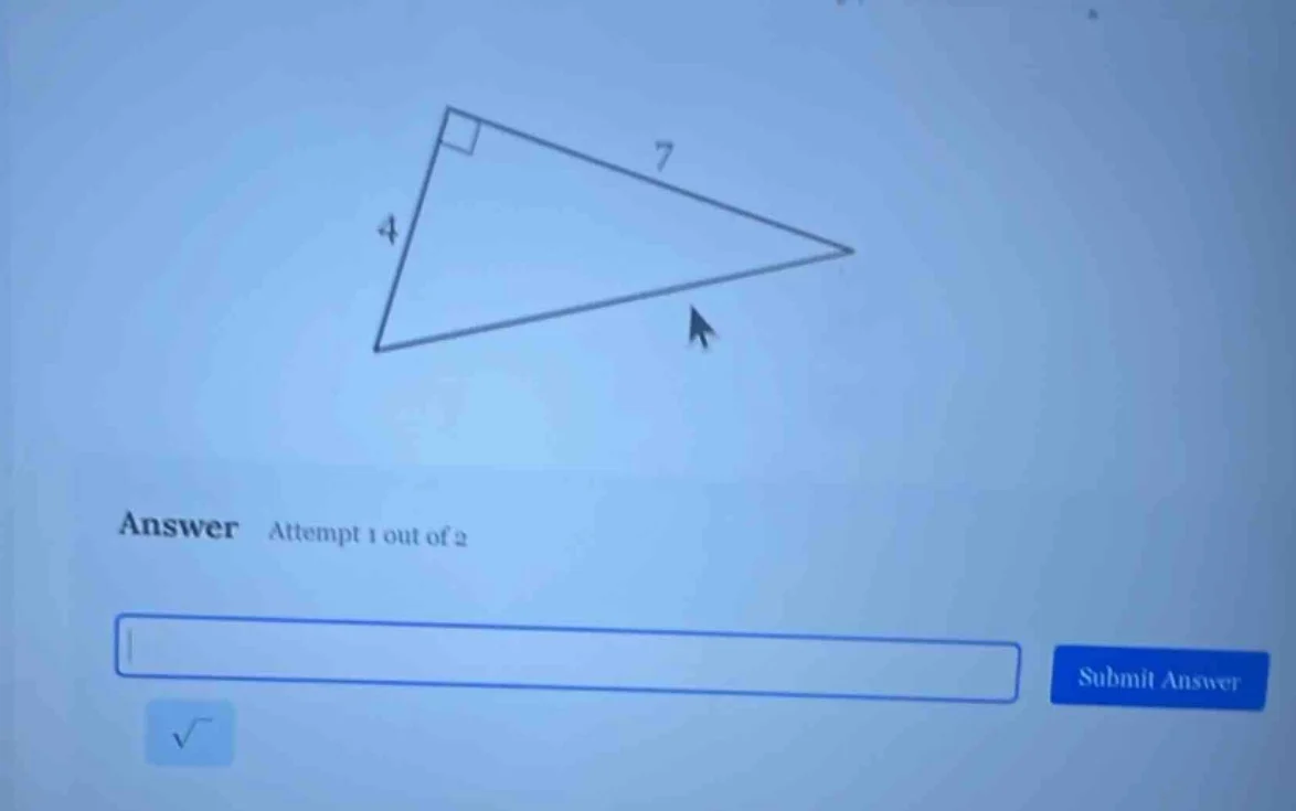 answer attempt 1 out of 2 submit answer