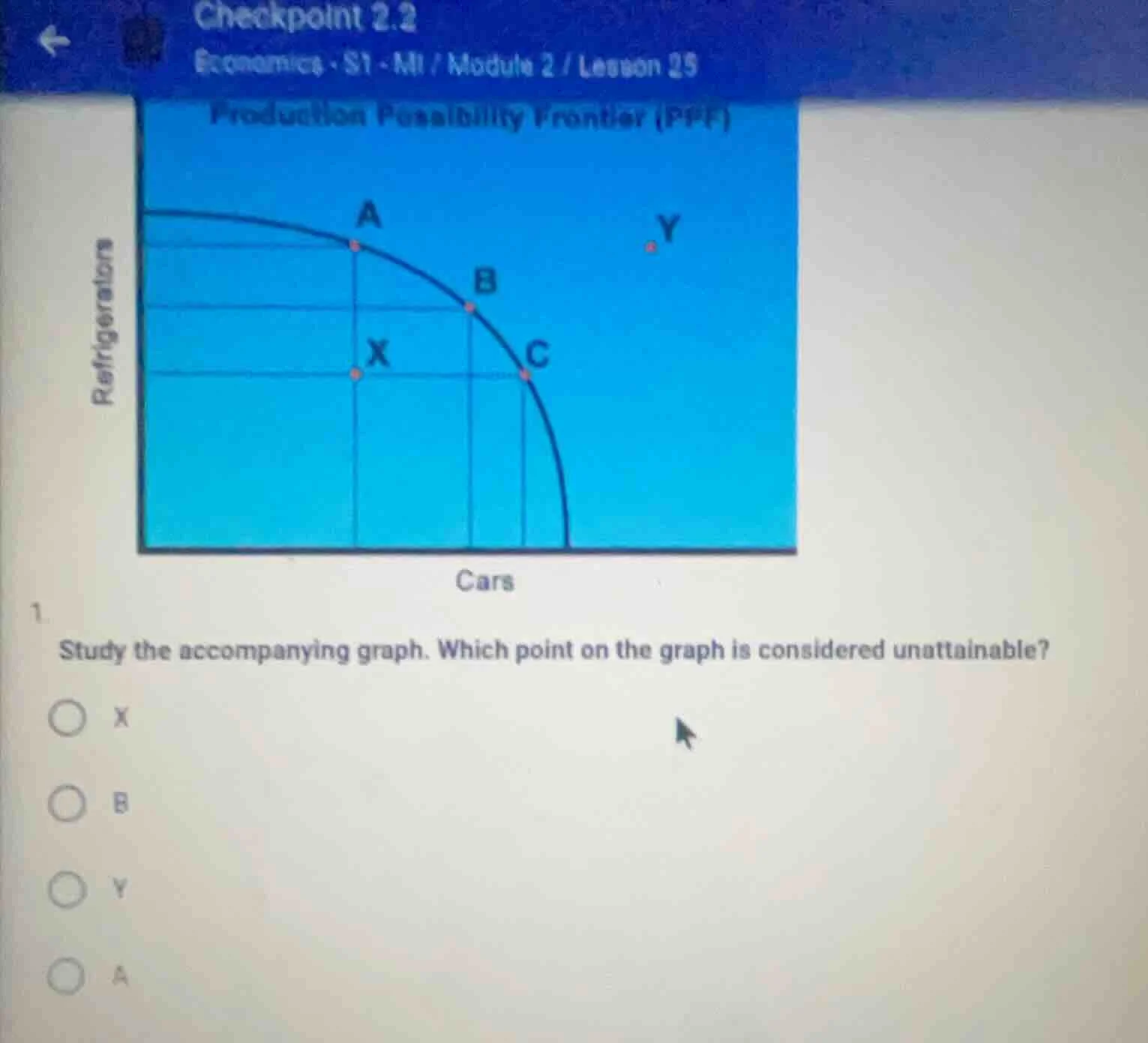 checkpoint 2.2 economics - s1 - m1 / module 2 / lesson 25 production po…