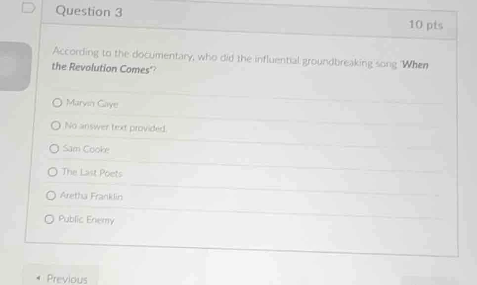 question 3 10 pts according to the documentary, who did the influential…