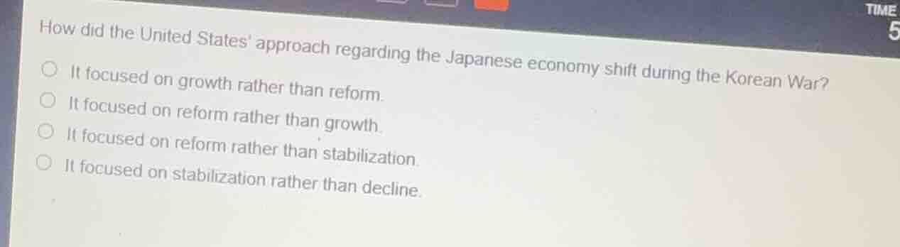 how did the united states approach regarding the japanese economy shift…