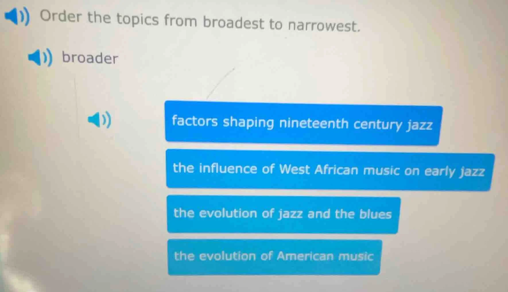 order the topics from broadest to narrowest. broader factors shaping ni…