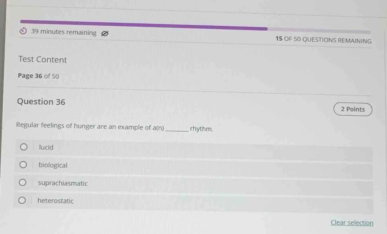 39 minutes remaining15 of 50 questions remainingtest contentpage 36 of …