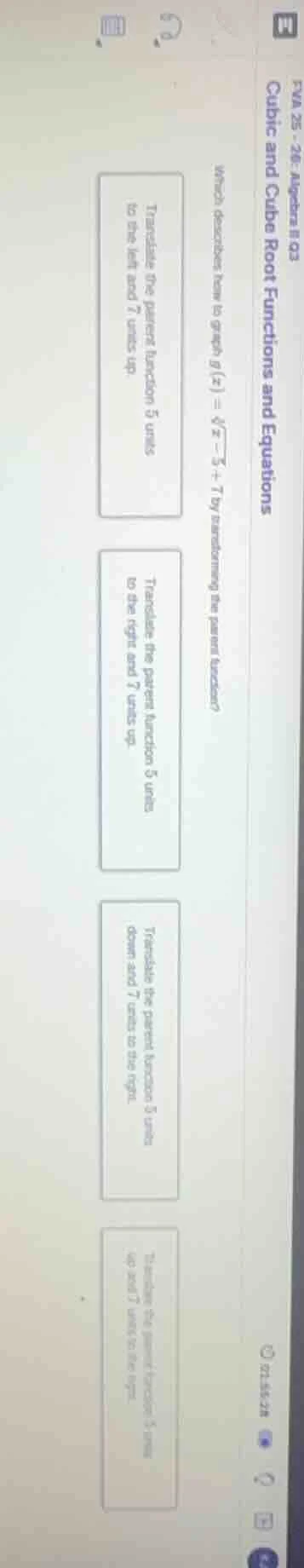 fva 25 - 26: algebra ii q3 cubic and cube root functions and equations …