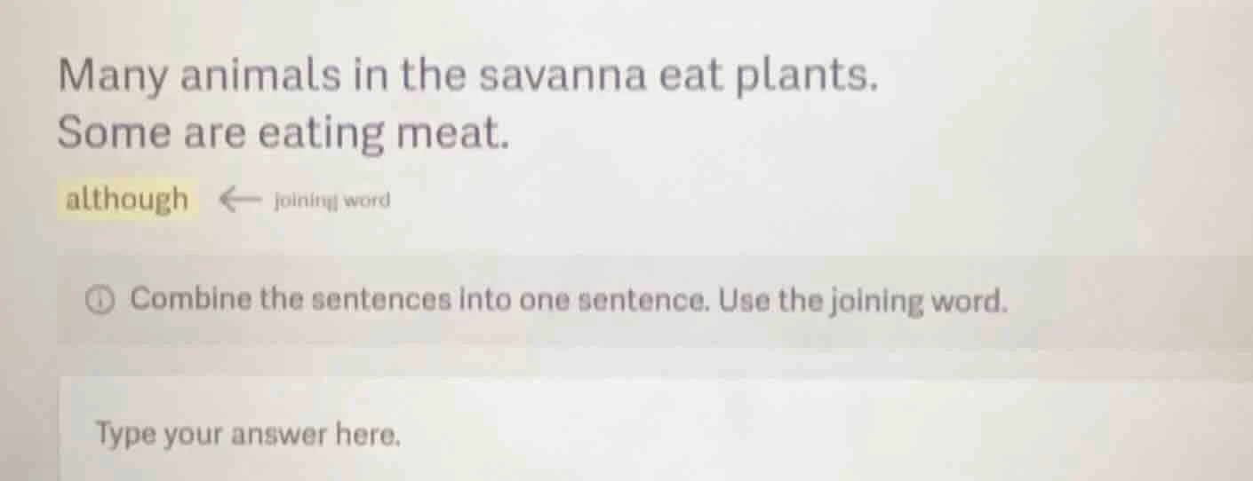 many animals in the savanna eat plants. some are eating meat. although …