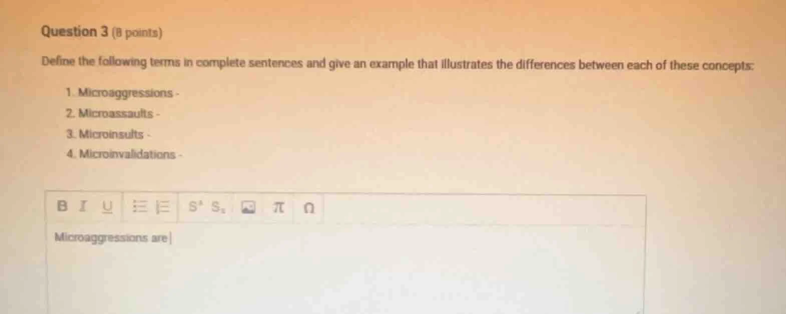 question 3 (8 points)define the following terms in complete sentences a…