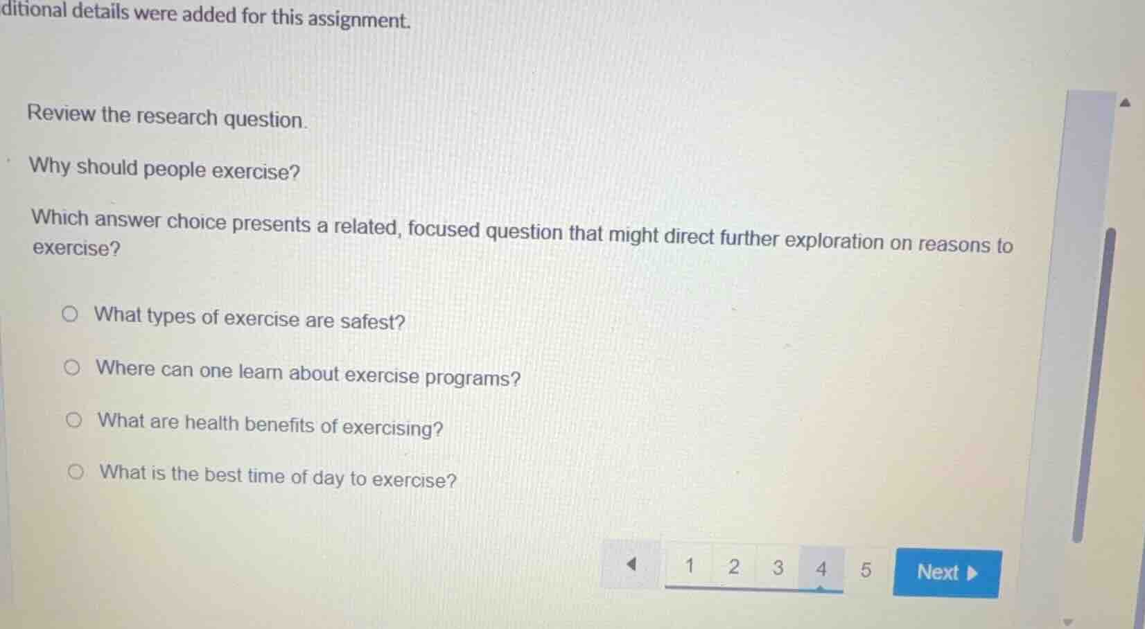 ditional details were added for this assignment. review the research qu…