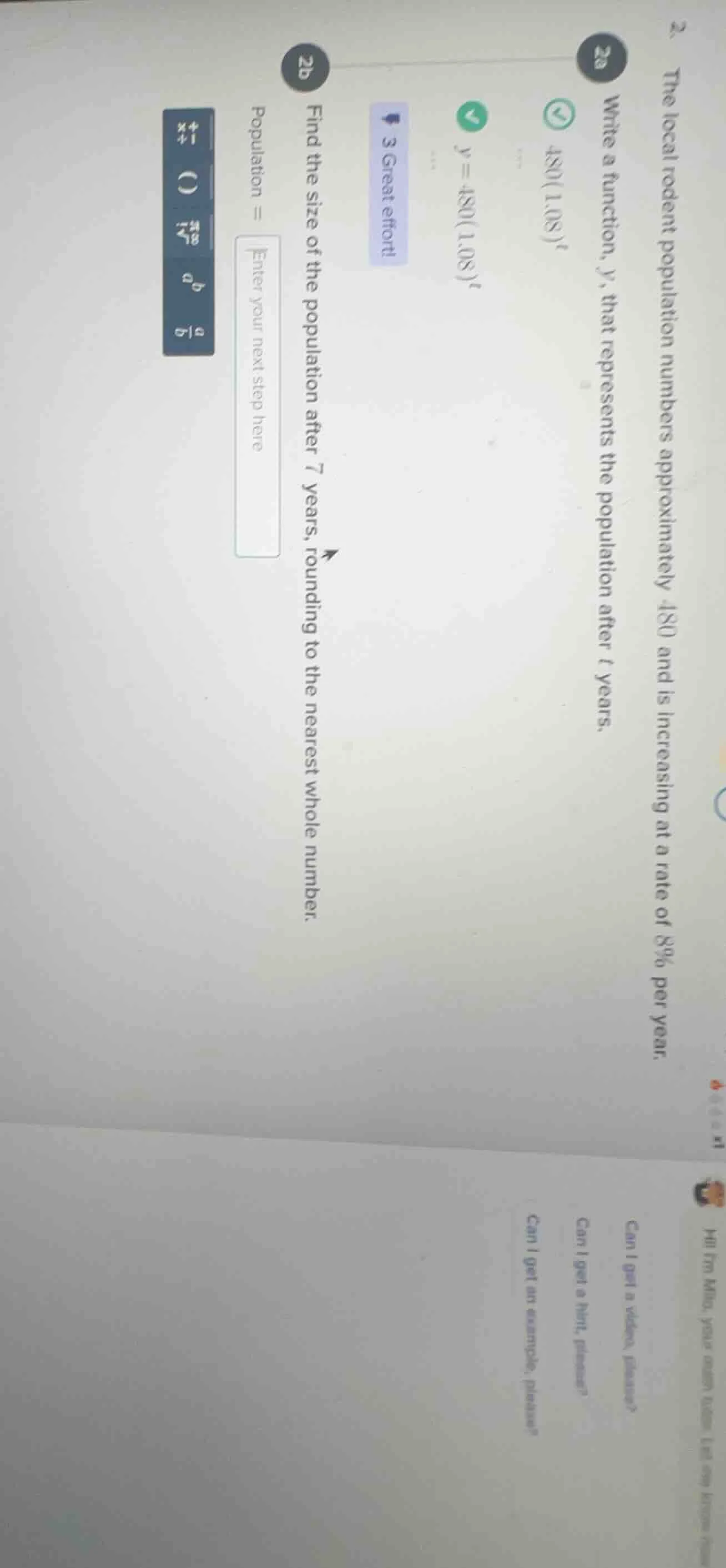 2. the local rodent population numbers approximately 480 and is increas…