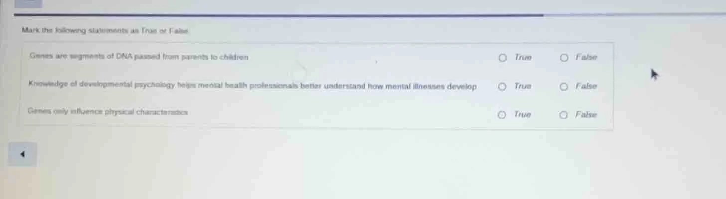 mark the following statements as true or false. genes are segments of d…