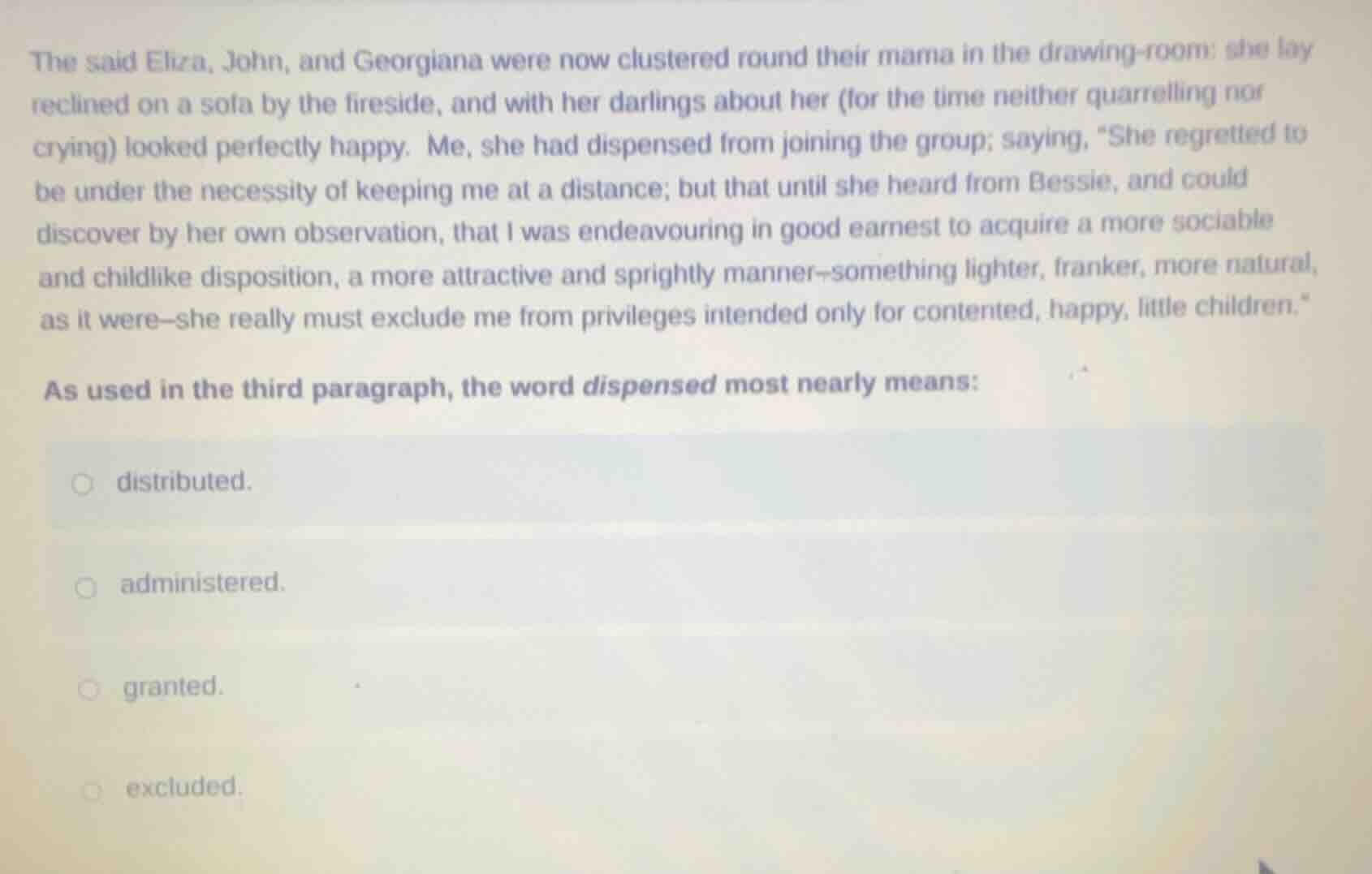 the said eliza, john, and georgiana were now clustered round their mama…