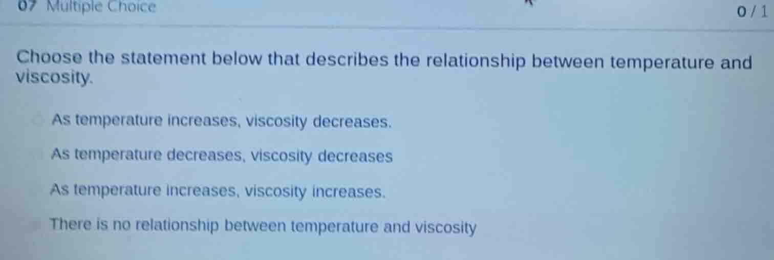 07 multiple choice 0/1 choose the statement below that describes the re…