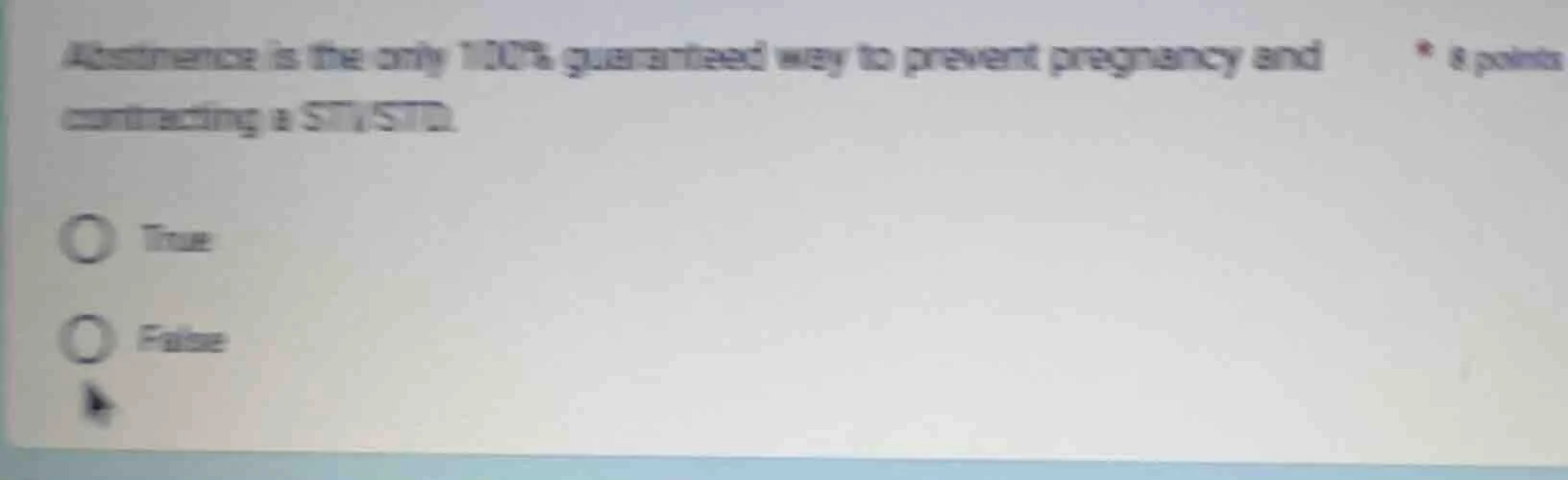 abstinence is the only 100% guaranteed way to prevent pregnancy and con…