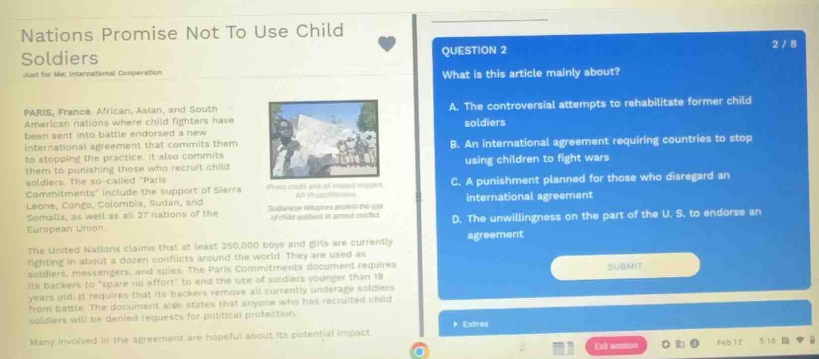 nations promise not to use child soldiersjust for me: international coo…